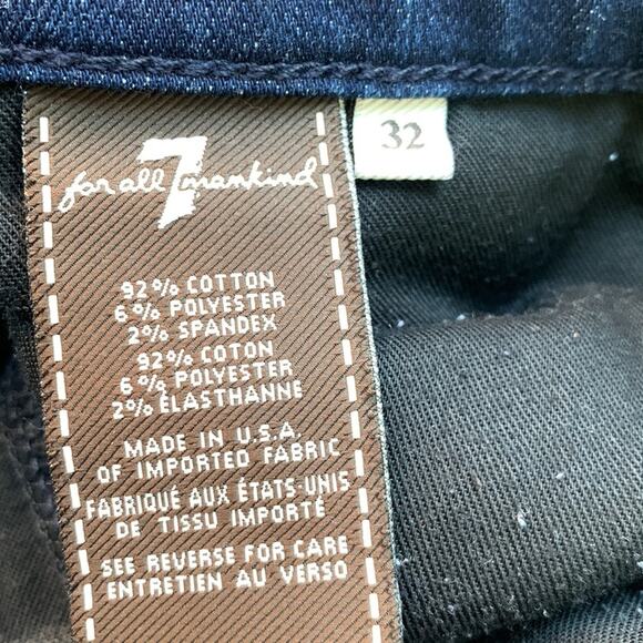 7 for all Mankind Men’s Tie Dye Bootcut Brett Denim Jeans W-863 Size 32 x 34 - Picture 10 of 11